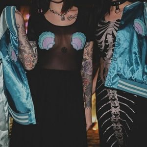 Iron Fist Mermaid For Mesh Life Dress Black Small